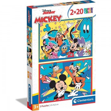 Puzzle 2 x 20 Mickey -...