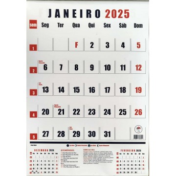 Calendário Gigante Alteza 2025