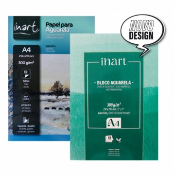 Bloco Aguarela Inart A3...